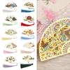 Supplies Retro Tassel Metal Flower Pagination Mark Book Clip Folding Fan Shape Brass Bookmark