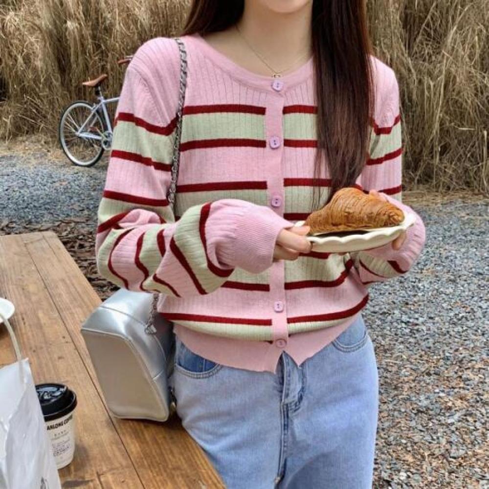 New ArrivalS Open Run Women S Stripe Color Block Cardigan