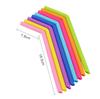2pcs Reusable Silicone Straws Food Grade Silicone Straws Drinking With Cleaning Brush Party Straws