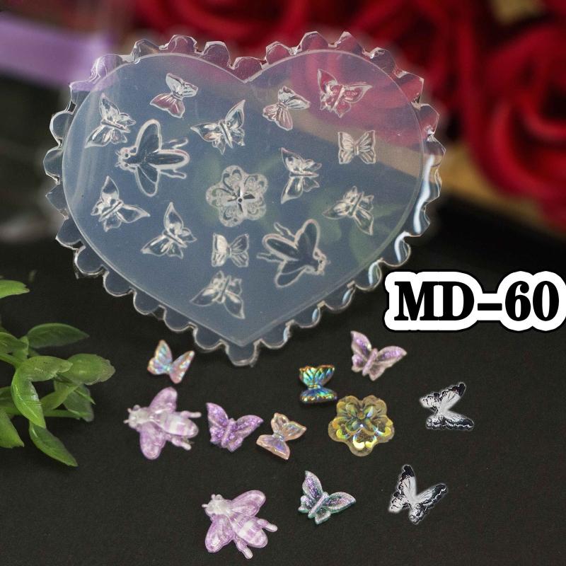 Силиконовые резные наклейки для ногтей Форма для нейл-арта из силикона 3D Цветок Звезда Форма для нейл-арта Цветок Силиконовая резная форма Декор для ногтей