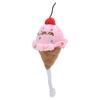 Food Shape Squeaky Pet Toy Dual Color Cat Play Toy Cute Design Ice Cream Toy  For Cat