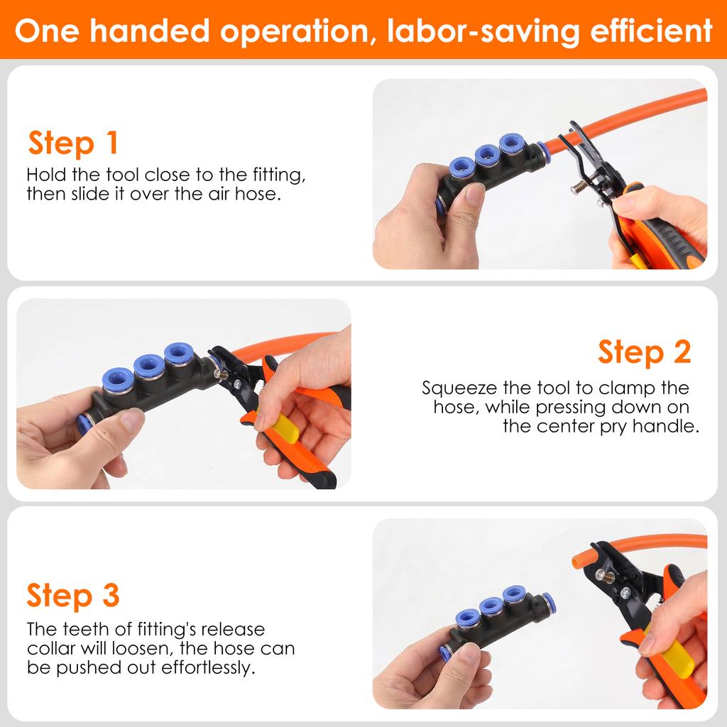 1Pc Air Hose Connector Removal Tool Pneumatic Disconnect Tools Multi-purpose Push To Connect Removal Pliers for CPVC/PEX  Tubing