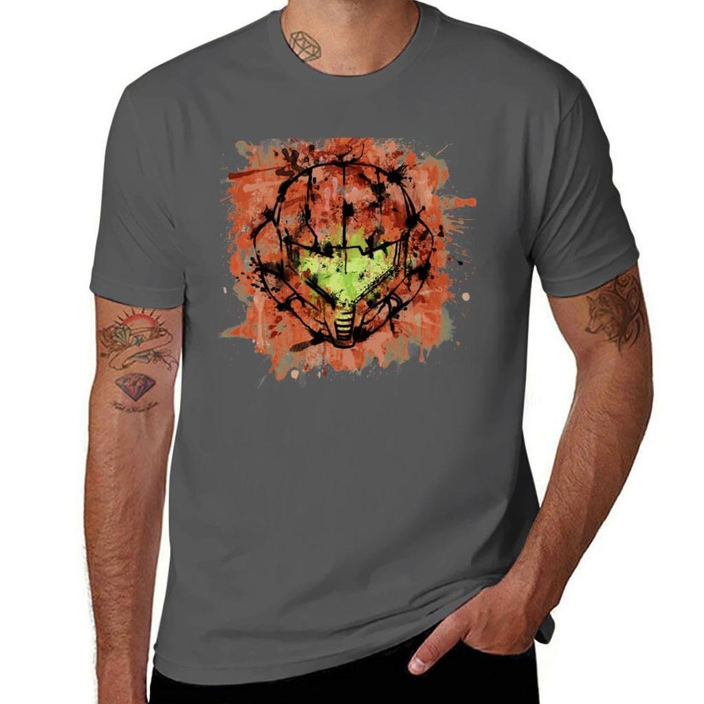 Samus Helmet Tshirt T Shirts With Prints Cotton T Shirt Unisex Tshirt