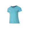 Solid Color Slim Fit Comfortable Breathable Casual Short Sleeve T-Shirt Women Tops Light-Blue 1361926-476