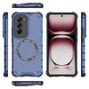 For Oppo Reno12 Pro 5G (Global) Magnetic Case Honeycomb Texture Double Layer TPU+PC Phone Cover