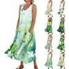 Women's Casual Comfort St. Patrick's Day Printed Sleeveless Pocket Dress