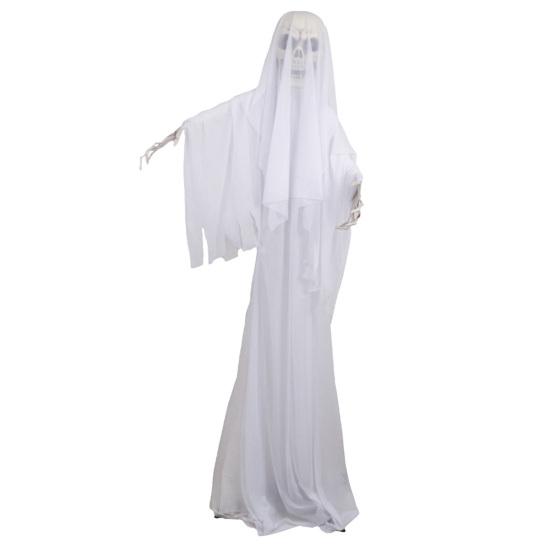 Halloween Ornament Scary Ghost Figure Operated Halloween with Sound Battery Bride Skeleton Decoration Creepy