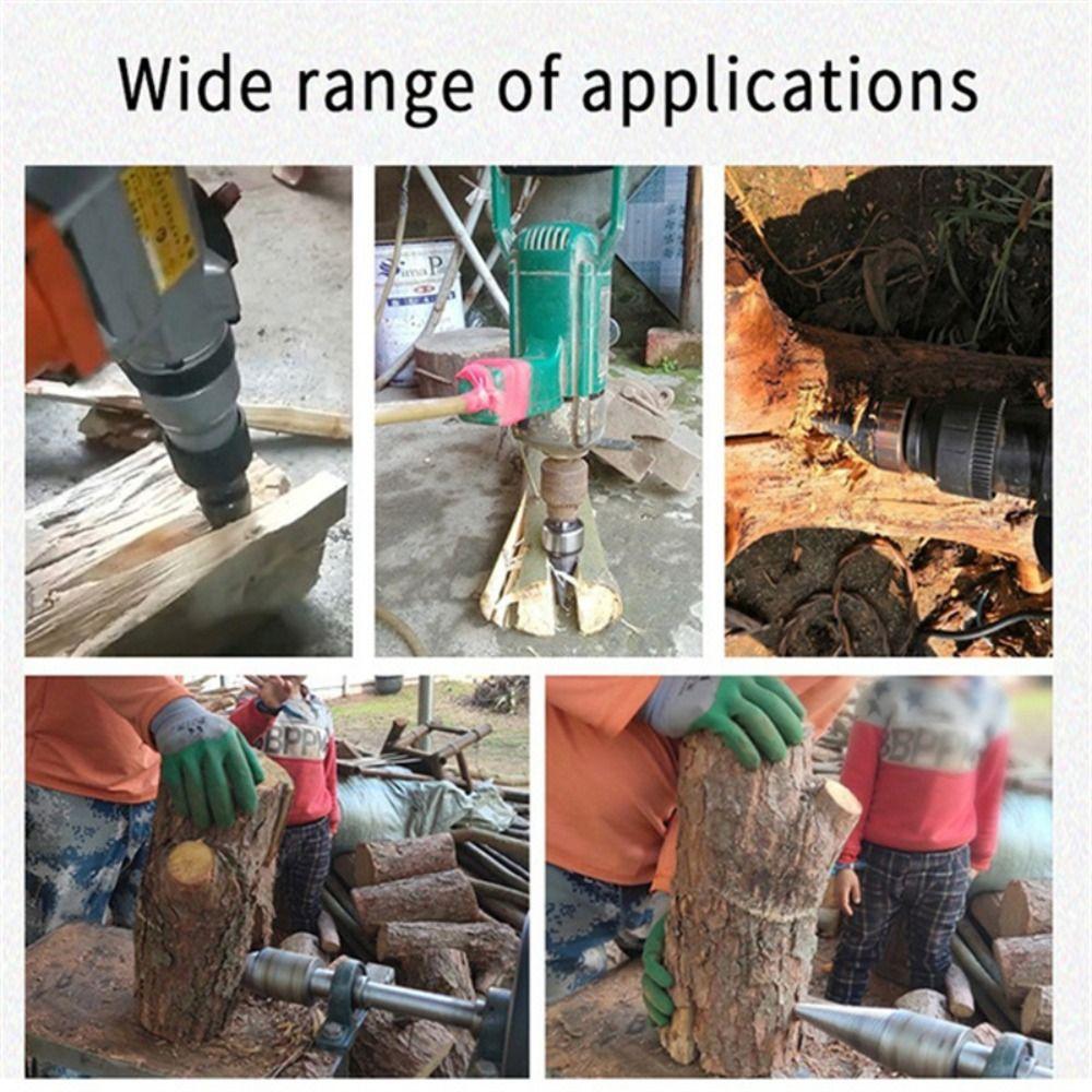 Конус для раскола древесины Дровокол Сверло по дереву Дровокол Ступенчатое сверло Дровокол