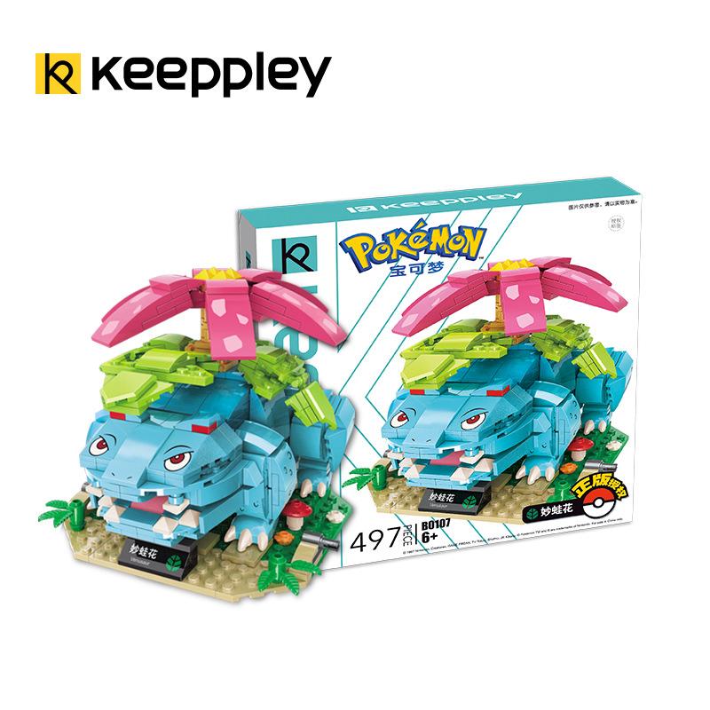 Keeppley Greninja Pokemon Строительные Блоки Charizard Mewtwo Blastoise Сборка 3D Модель Gyarados Мини Фигурка Кирпичики Игрушки для Детей