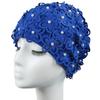 Шапочка для плавания женская Жемчужная Трехмерный Лепесток Модная Увеличенная Спа Плавательная Женская Шапочка для плавания Дышащая Не сдавливающая голову Шапочка для плавания для длинных волос