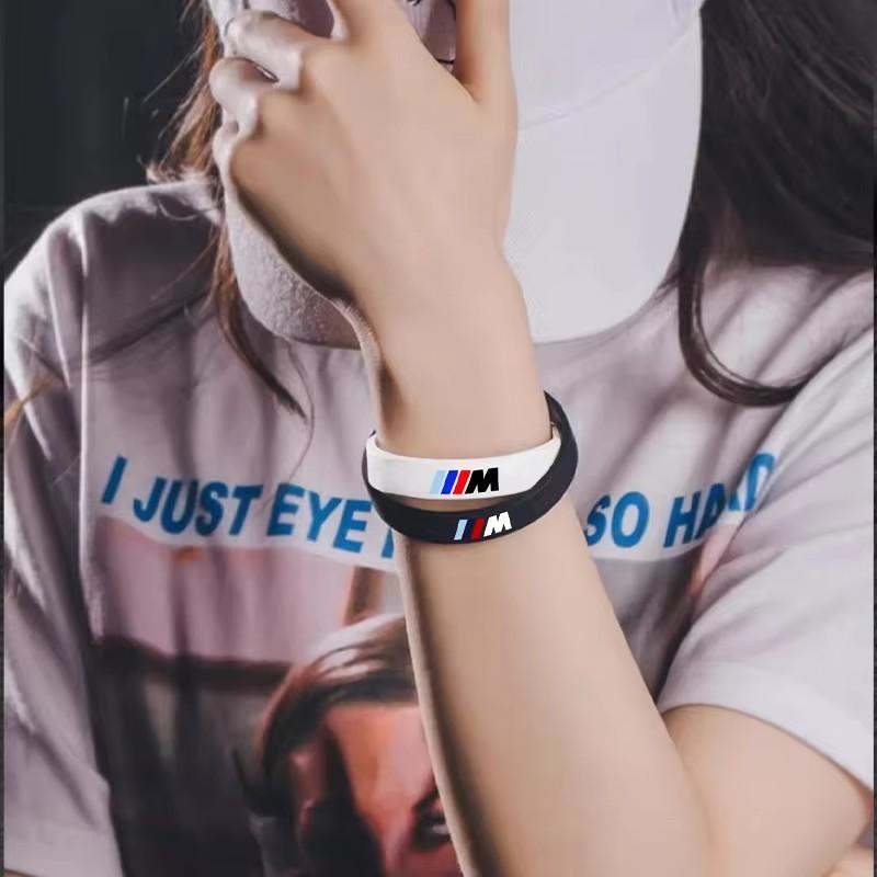 Fashion BMW M-Series Silicone Bracelet Wristband For BMW X3 X5 X4 X6 X7 X1 E46 E90 E60 F30 F10 E39 E36 F20 G20 G30 E92 E87 E91 VM4