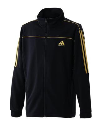 Adidas Combat Sports Аутентичный спортивный костюм для спорта и тренировок TR-40 Куртка, Мужской Унисекс, (Размер M, Черный/Золотой)