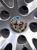 QCYZR1 4PCS 60mm For Alfa Romeo Black caps 030 Stelvio Sportiva GT 159 166 147 156 Mito Metal Emblem Auto Hub caps Decoration Styling