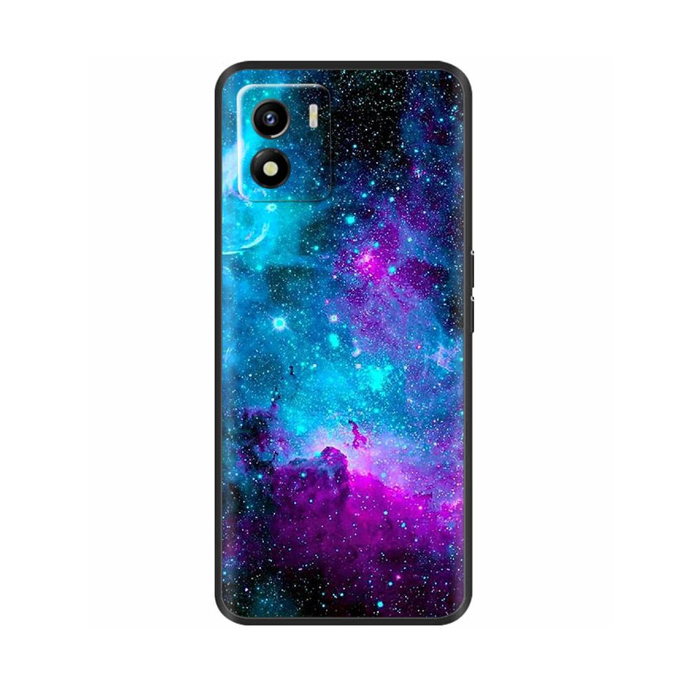 Чехол для Vivo Y01 Y01 2022 Мягкий силиконовый задний чехол ТПУ Чехол для телефона Для Vivo Y01 Y 01 VivoY01 Милый черный бампер Чехол-оболочка Funda