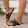 Fashion 2024 Women's New Leopard Print Fashionable Lightweight Comfortable Flip Flops