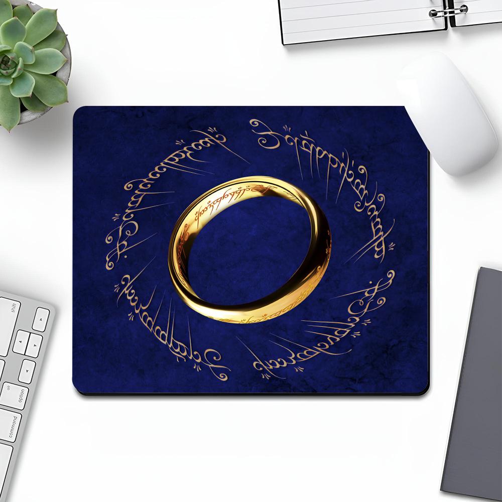 Коврик для мыши L-LordS of the R-Rings Арт Игровой Геймер Маленький Резиновый Заблокированный Край Большой Компьютерный Модный Коврик для Мыши Ноутбук Настольный Коврик