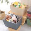 Simple Snacks Woven Folding Storage Basket Sundries Toys with Handle Hangers Storage Basket Dirty Clothes Basket Storage