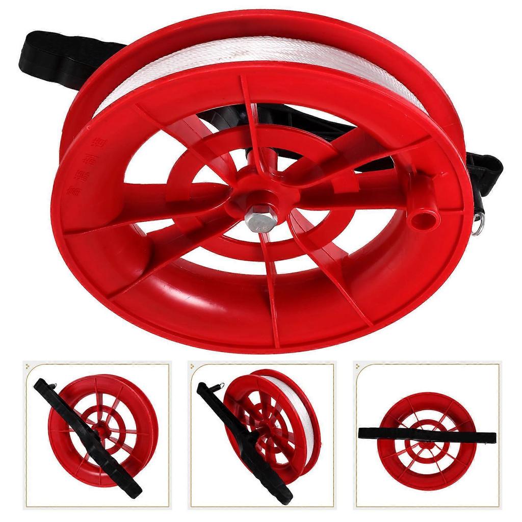 Kite with Rope Winder Handle Outdoor 2Pcs