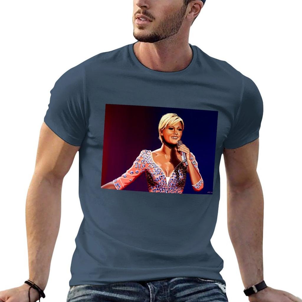 Helene Fischer Painting TShirt Plus Size Workout Short Sleeve Top