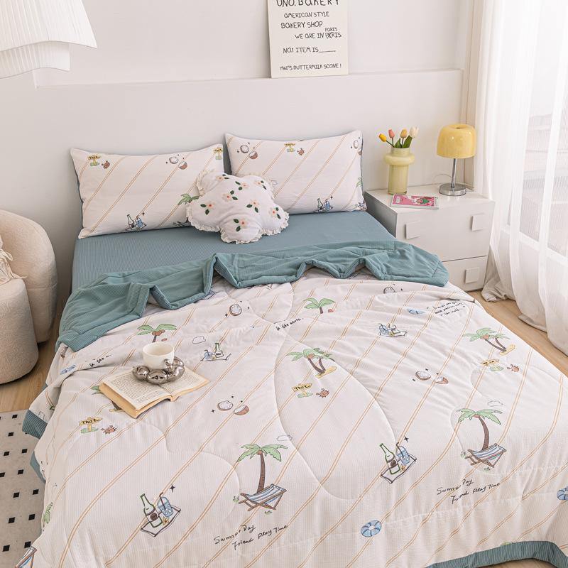 Летнее тонкое одеяло из соевого волокна класса А, прохладное летнее одеяло для кондиционирования воздуха для офисного сна, студенческого общежития, домашнее одеяло