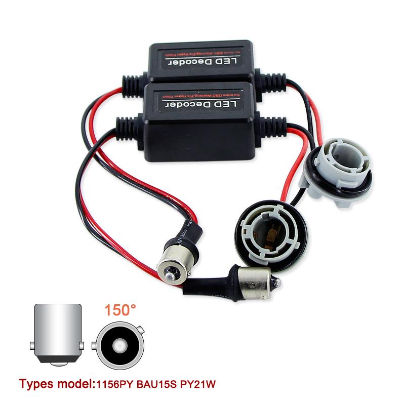 Caubus Resistor 1156 P21W PY21W T20 7440 7443 T25 3156 3157 1157 BAY15D P21/5W LED Lights Load Error Free No Flickering Decoder