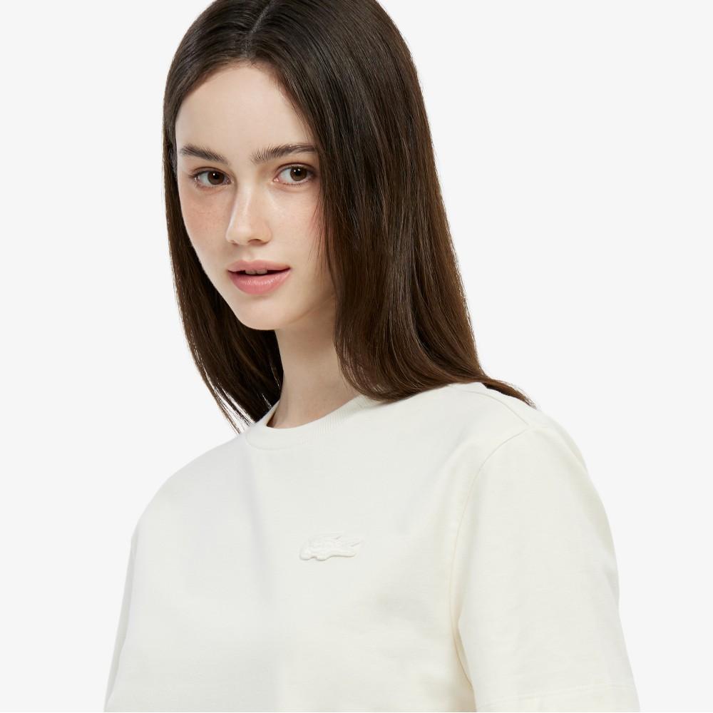 [Lacoste] Women's Big Croc Short Sleeve T-Shirt TF702E-56GS7G