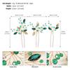 New Chinese Style Xiuhe Bridal Headdress Leaf Rhinestone Hair Comb Pin High-end Hair Accessories Hairpin Comb Set