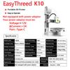 EasyThreed K10 3D принтер Мини настольный печатный станок для детей 100x100x100 мм Размер сборки Съемный