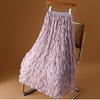 Women's Slim-Fit White Knitted Fishtail Skirt - Fall/Winter 2025 Collection