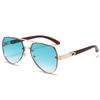 Цветные солнцезащитные очки женские, ретро очки жаба мужские металлические трендовые очки солнцезащитные очки в большой оправе