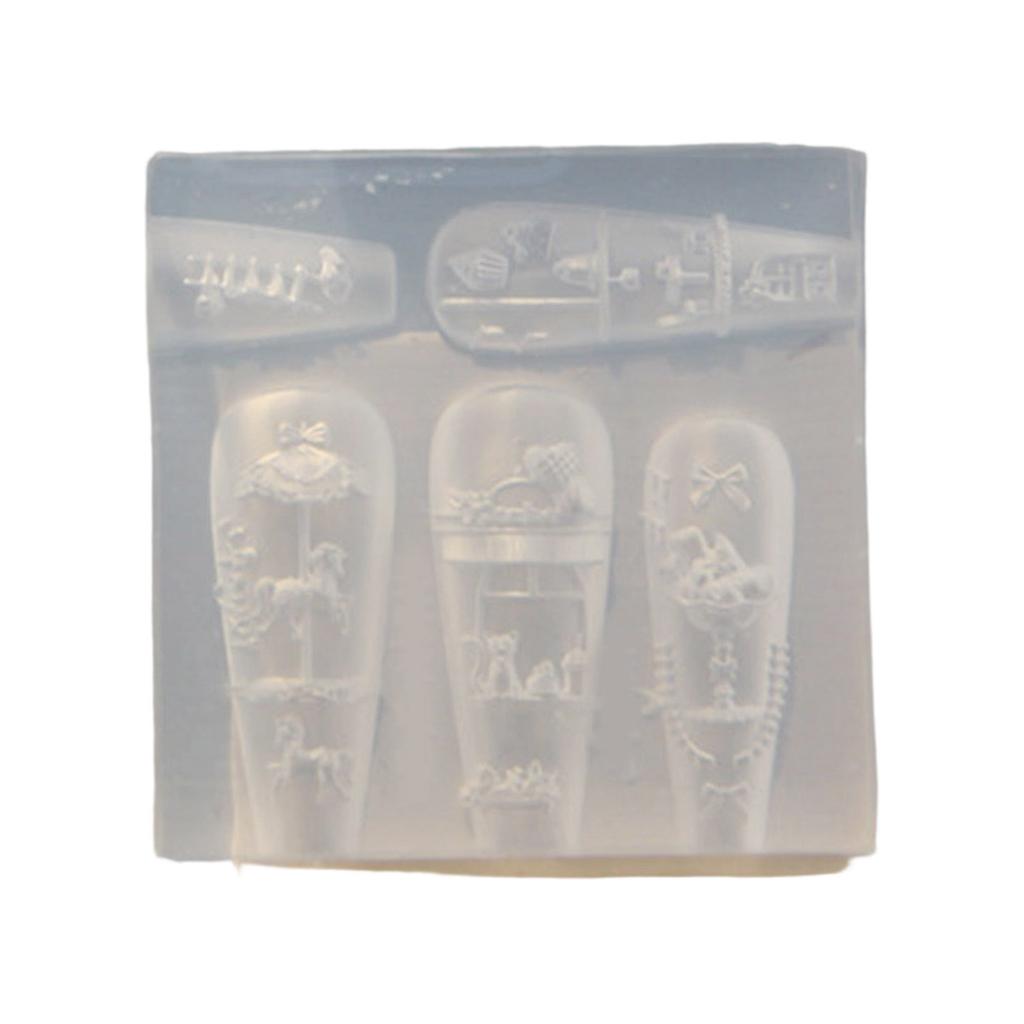 Realistic Design Silicone Nail Art Accessories Mold For DIY Craft Jewelry Making Safe Easy Use Nail Charm Mold