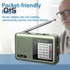 Portable Radio Sturdy Construction Easy To Use Compact Design Small Battery Operated Rechargeable FM/AM Radio