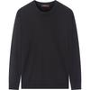 Qipai Men's Antibacterial Fleece-Lined Crew Neck Pullover Sweater