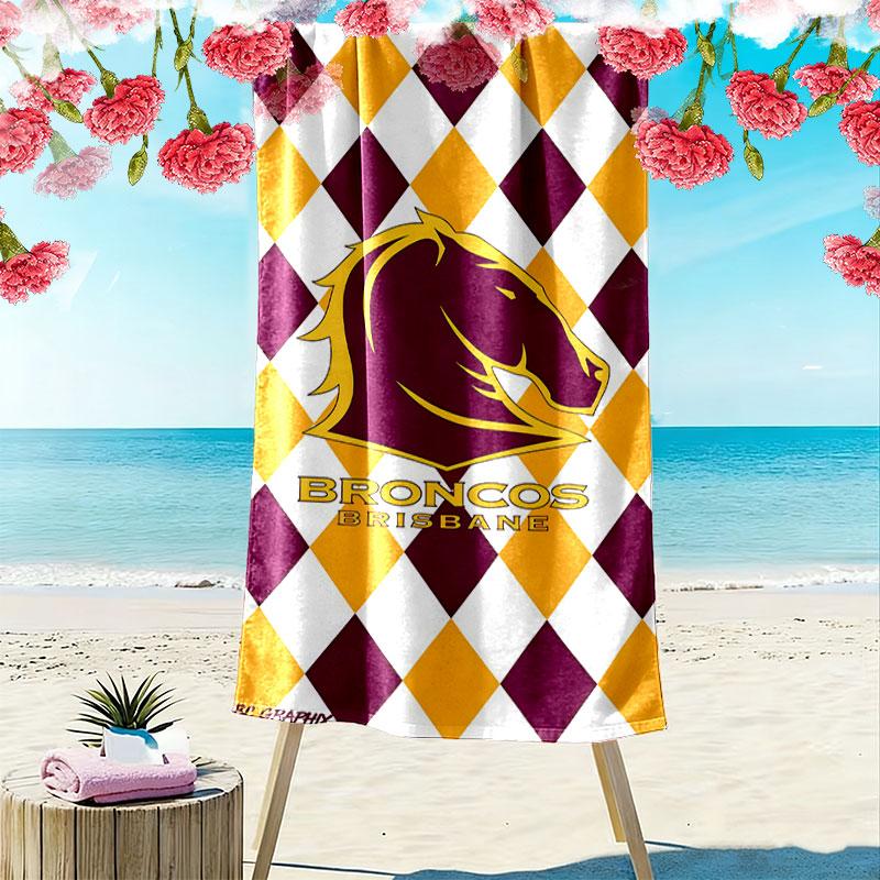 Broncos Unbreakable Print Beach Towel, Large Soft Quick Dry Towel for Beach Camping Swimming