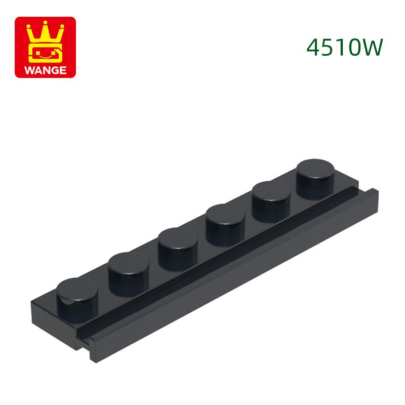 Нетоксичный 76 шт./Лот 4510W Пластина Модифицированная 1x6 С Направляющей для Двери С Пазами Блок Цветные Аксессуары MOC Совместимые С Кирпичиками Дети