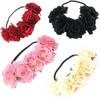 Girl Crown Floral Rose Flower Headband Hairband Wedding Hair Garland Headpiece Hair Accessories
