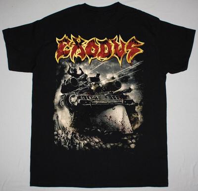 EXODUS - МАШИНА ДЛЯ УБИЙСТВА С ГОЛОВОЙ-ЛОПАТОЙ Черная Унисекс Футболка Все Размеры