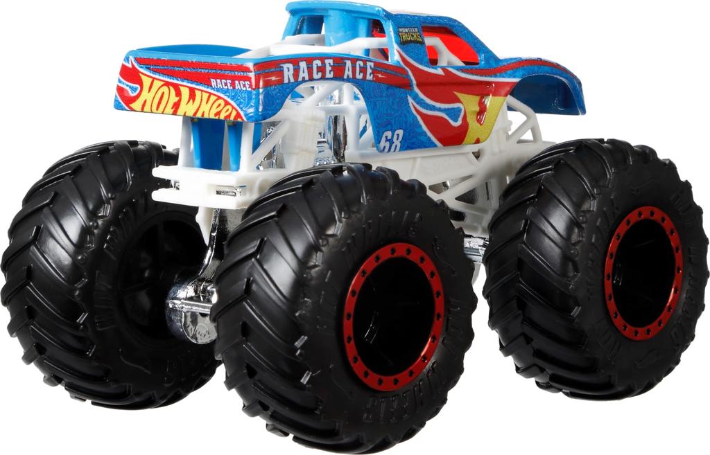 Hot Wheels Monster Trucks 8-Pack, 164 Scale Die-Cast Set (Bone Shaker, Bigfoot, Race Ace, and More) for Kids 3 Plus