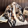 New Design Floral Silk Scarf Luxury Women Shawl 90CM Women's Scarf Headkerchief