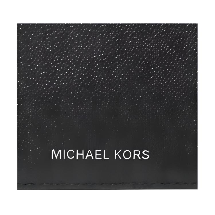Michael Kors MK Cooper Короткий кошелек из холста с принтом логотипа Мужской кошелек Черный 36U9LCRF6B-BLACK