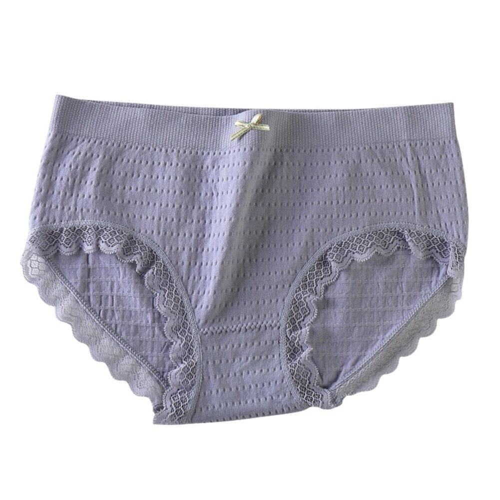 Женское нижнее белье с кружевной отделкой, трусики-бикини для женщин, бесшовные хипстерские дышащие мягкие эластичные трусики со средней посадкой