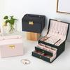 1 Three-layer Large Capacity Beaded Pearl Necklace Bracelet Ring Box Necklace Box Watch Storage Box Jewelry Earrings Box