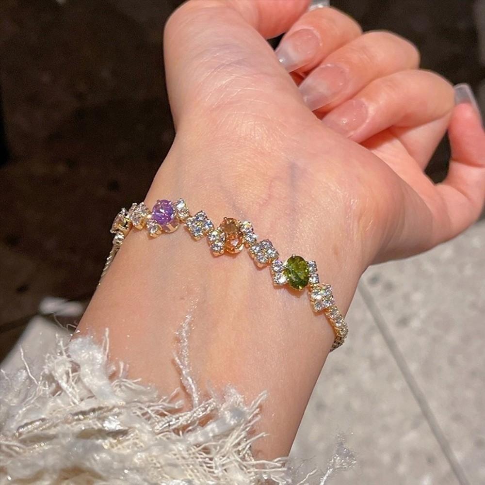 Wristband Women Crystal Hand Bracelet Luxury Friendship Bracelet Zircon Bracelet Hand Accessory