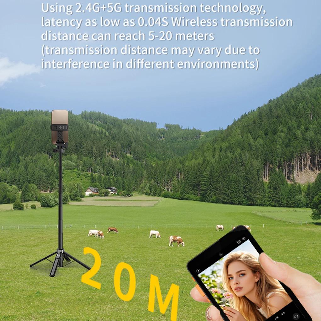 Selfie Monitor Screen with Bluetooth-compatible Remote Control Magnetic Clip Live Screen Sharing Adjustable Brightness Live Stream Selfie Monitor