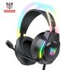 ONIKUMA RGB Lighting 3.5mm Wired Headphone 50mm Large Driven Unit Game Headset HiFi Subwoofer Music With HD Microphone For PC XBOX Laptop