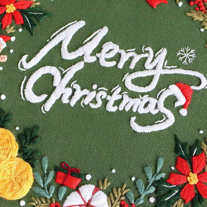 Christmas Embroidery Kit Merry Christmas Embroidery Kits With Patterns Christmas Stocking Ornaments Craft Kits Christmas