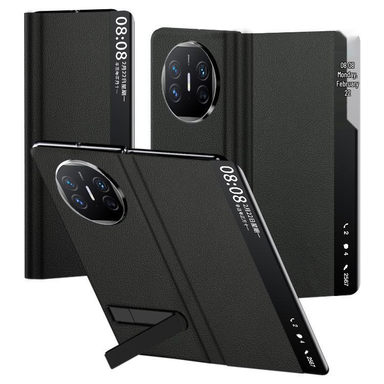 Защитный чехол-книжка с магнитным смарт-окном для Huawei Mate X5