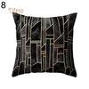 FS Black and White Geometric Throw Pillow Case Square Cushion Cover Soft Waist Rest Accessories