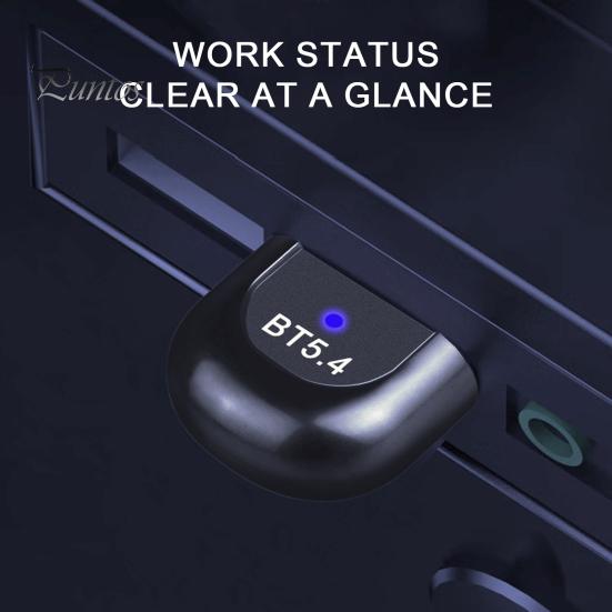 Беспроводной адаптер для ПК с ОС Windows 11/10/8.1, ноутбука, Plug and Play, Bluetooth-совместимый адаптер 5.4 с защитой от помех