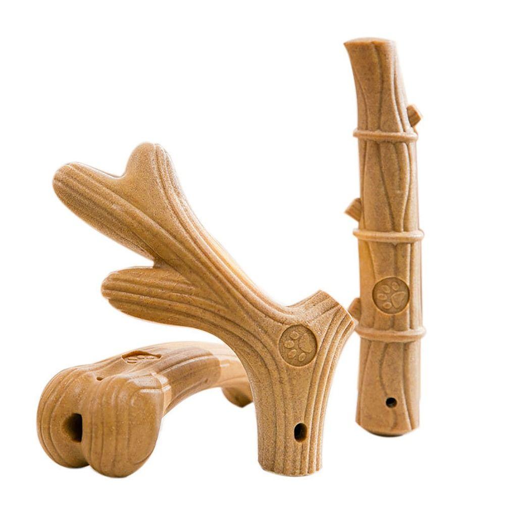 Interactive Training Molar Teeth Clean Stick Pine Wood Fiber Pet Supply Cute Dog Chew Toys